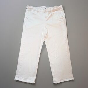 Torrid Perfect Wide Leg Vintage Stretch Jeans Womens 18R White Denim 40x29"